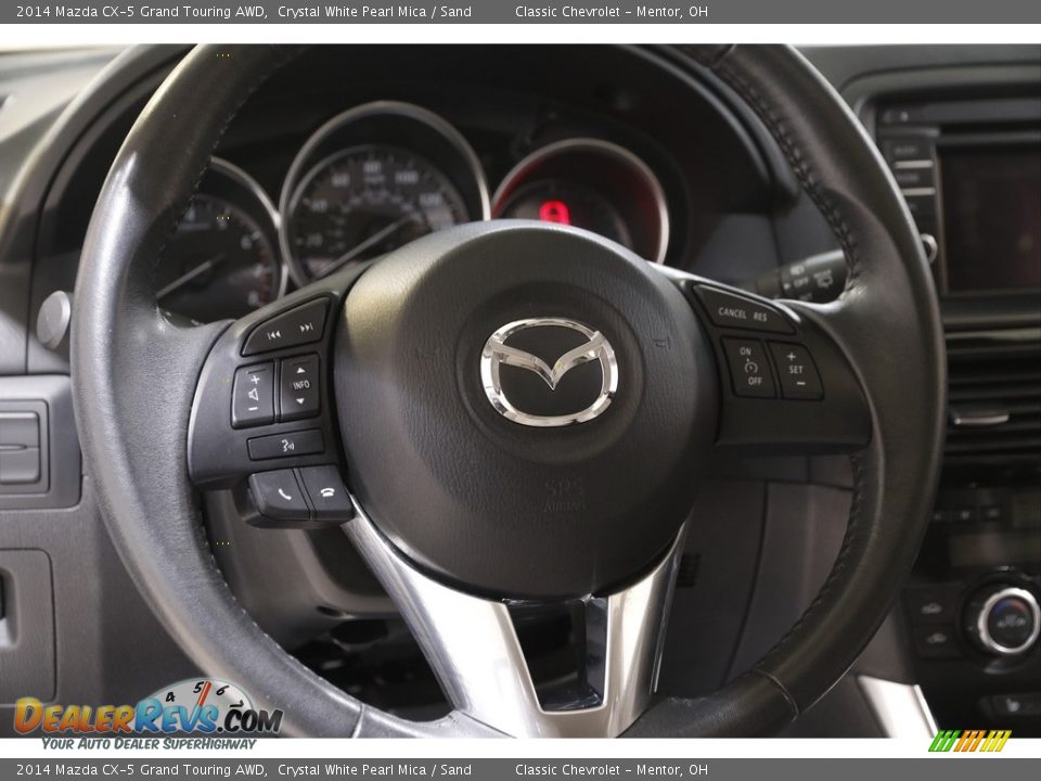 2014 Mazda CX-5 Grand Touring AWD Crystal White Pearl Mica / Sand Photo #7