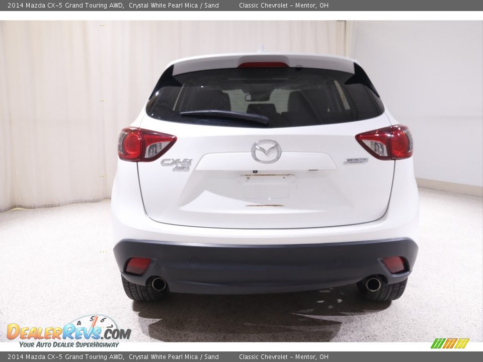 2014 Mazda CX-5 Grand Touring AWD Crystal White Pearl Mica / Sand Photo #18