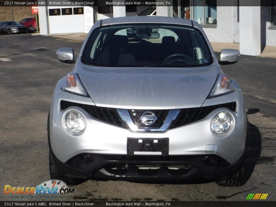 2017 Nissan Juke S AWD Brilliant Silver / Black/Silver Photo #5