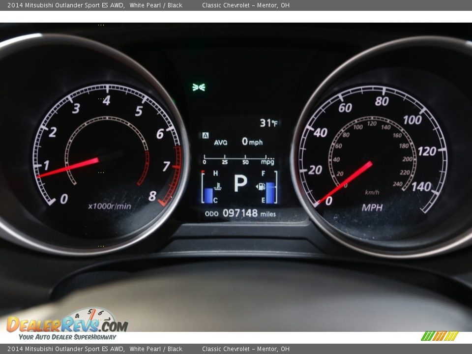 2014 Mitsubishi Outlander Sport ES AWD Gauges Photo #8