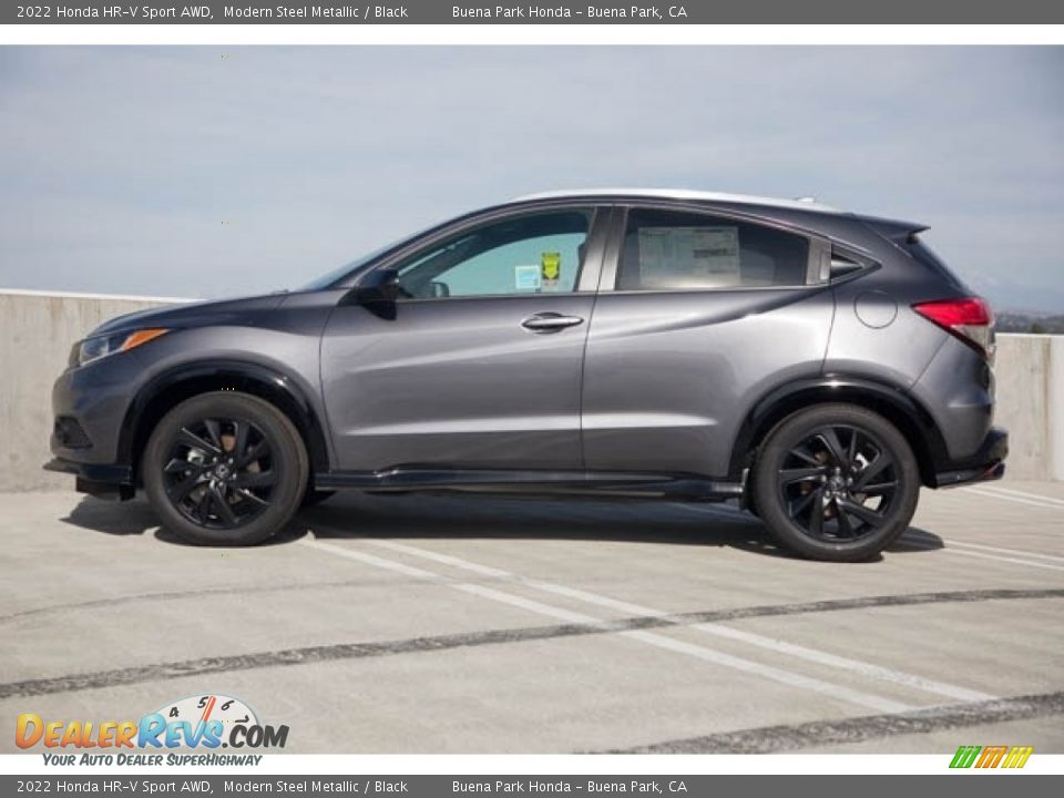 2022 Honda HR-V Sport AWD Modern Steel Metallic / Black Photo #4