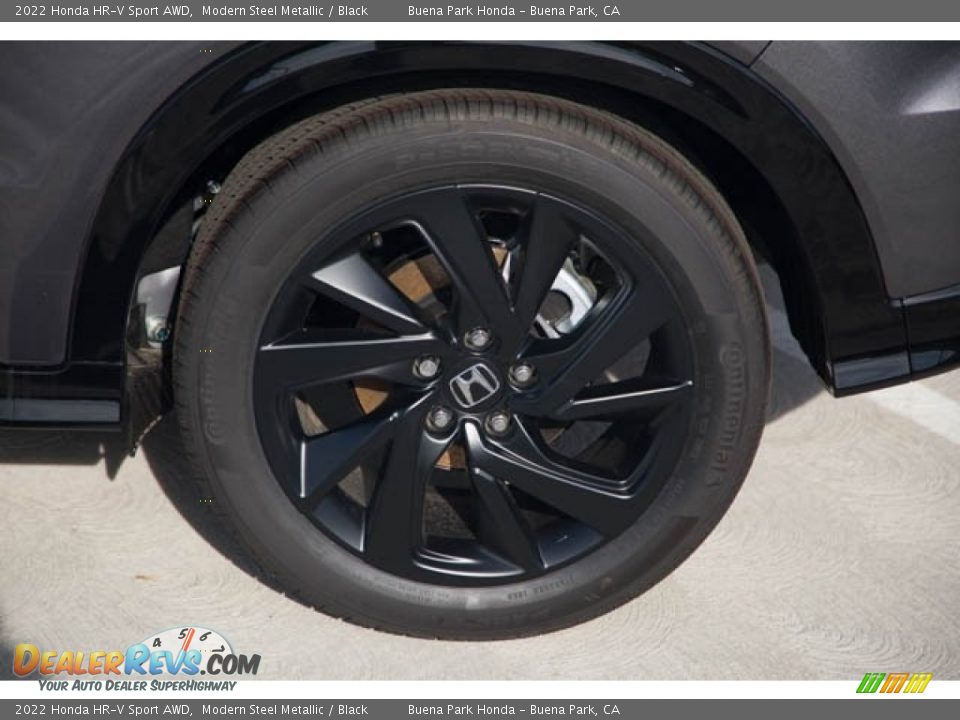 2022 Honda HR-V Sport AWD Modern Steel Metallic / Black Photo #10