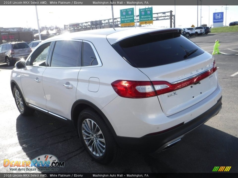 2016 Lincoln MKX Select AWD White Platinum / Ebony Photo #9