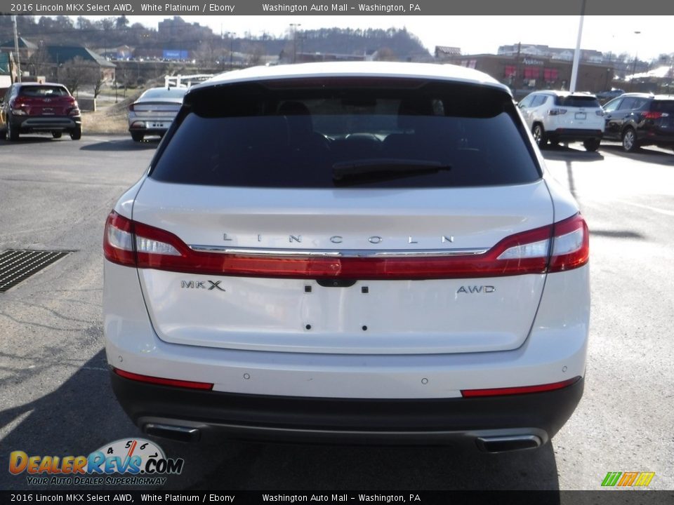 2016 Lincoln MKX Select AWD White Platinum / Ebony Photo #10