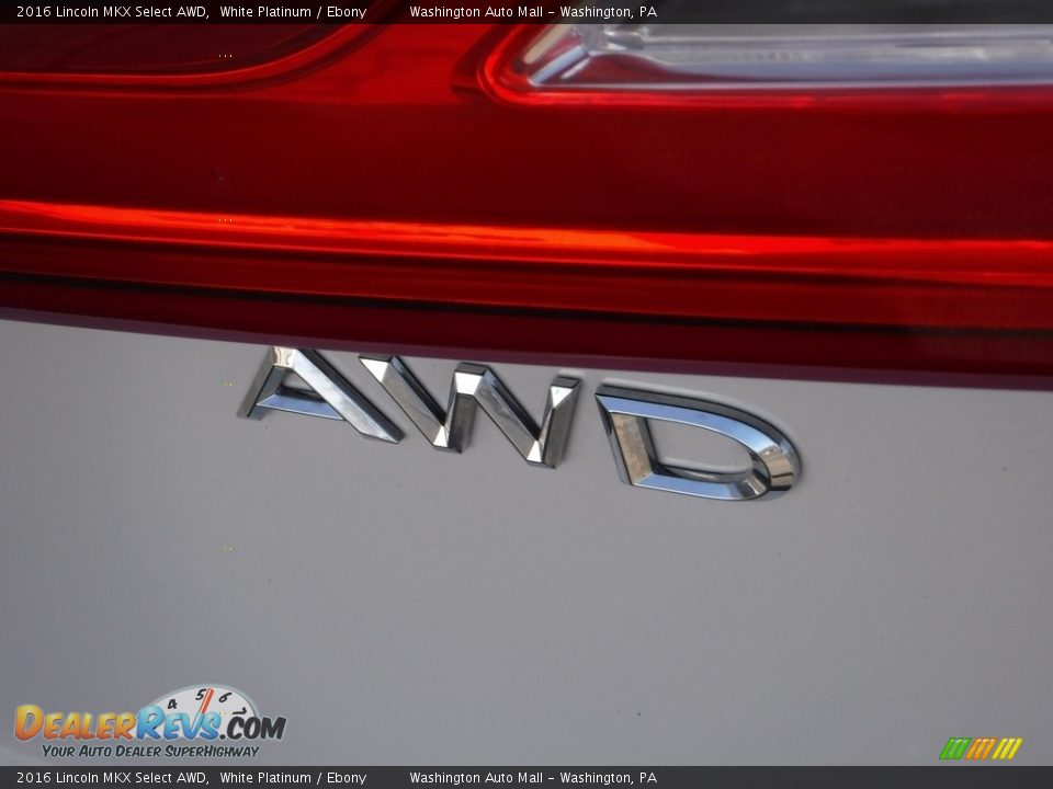 2016 Lincoln MKX Select AWD White Platinum / Ebony Photo #12