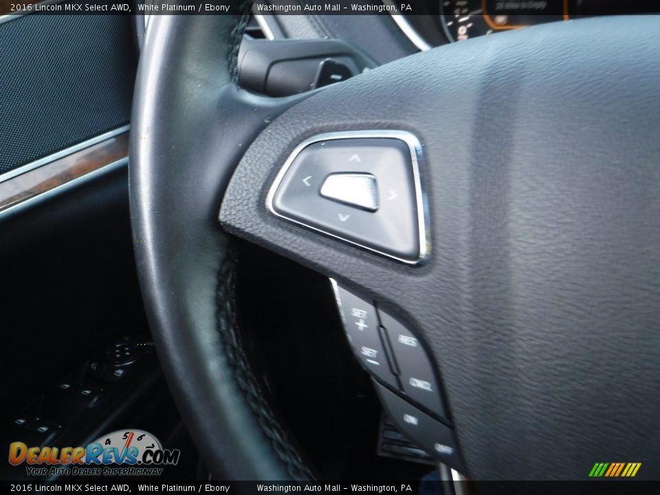 2016 Lincoln MKX Select AWD White Platinum / Ebony Photo #24