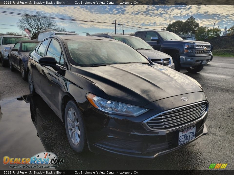 2018 Ford Fusion S Shadow Black / Ebony Photo #1