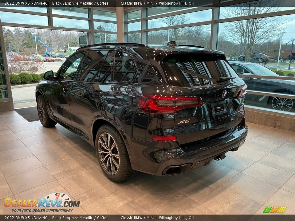 2022 BMW X5 xDrive40i Black Sapphire Metallic / Coffee Photo #2