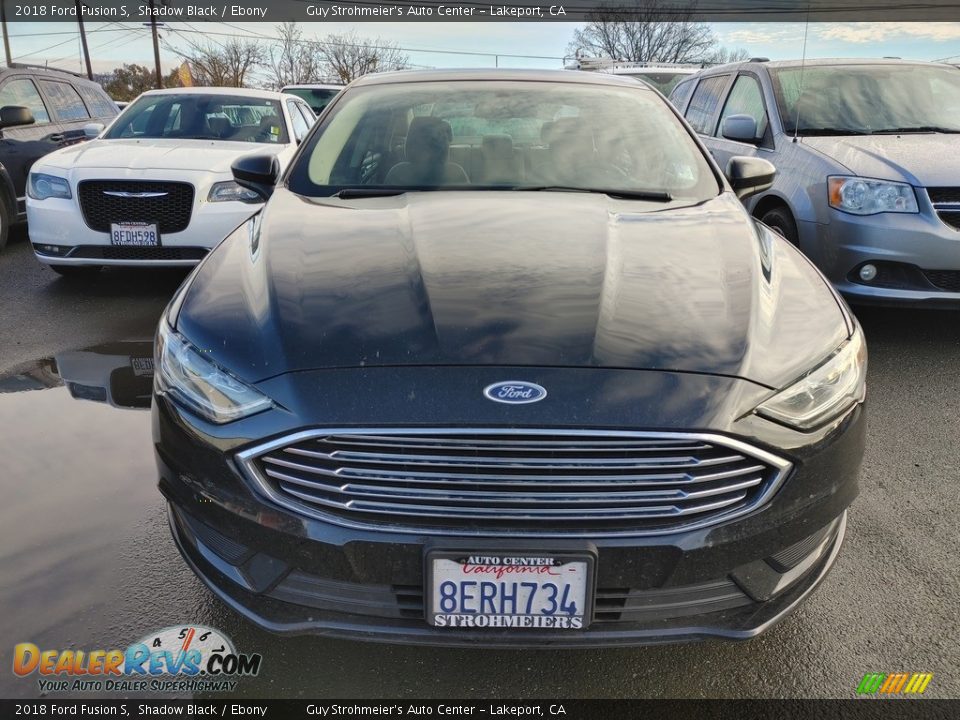 2018 Ford Fusion S Shadow Black / Ebony Photo #2