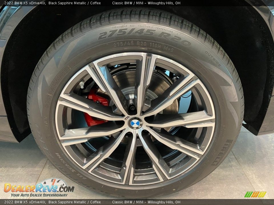 2022 BMW X5 xDrive40i Black Sapphire Metallic / Coffee Photo #3