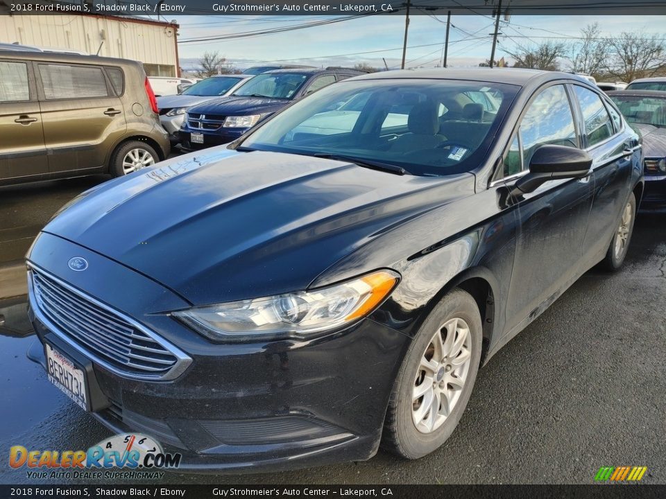 2018 Ford Fusion S Shadow Black / Ebony Photo #3