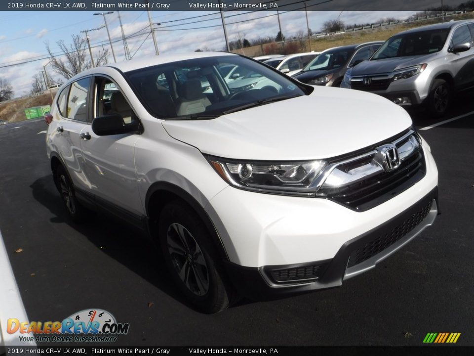 2019 Honda CR-V LX AWD Platinum White Pearl / Gray Photo #4