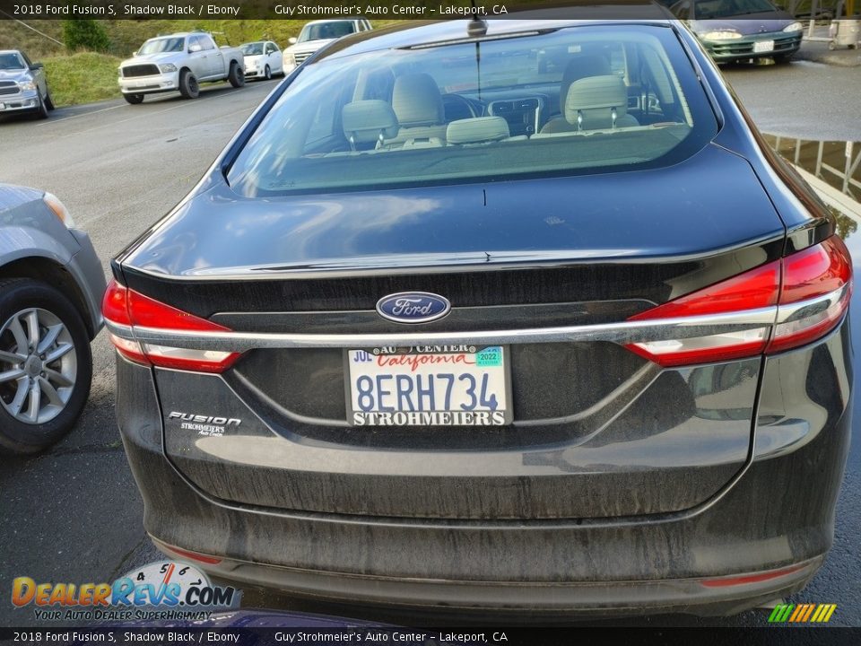 2018 Ford Fusion S Shadow Black / Ebony Photo #4