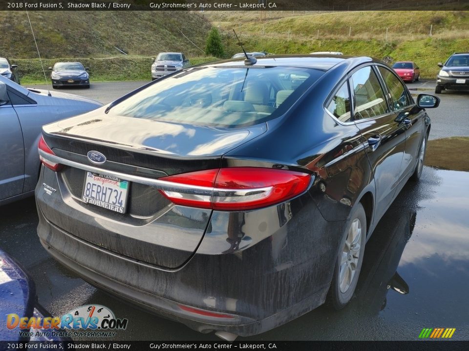 2018 Ford Fusion S Shadow Black / Ebony Photo #5