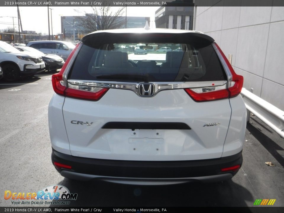 2019 Honda CR-V LX AWD Platinum White Pearl / Gray Photo #6