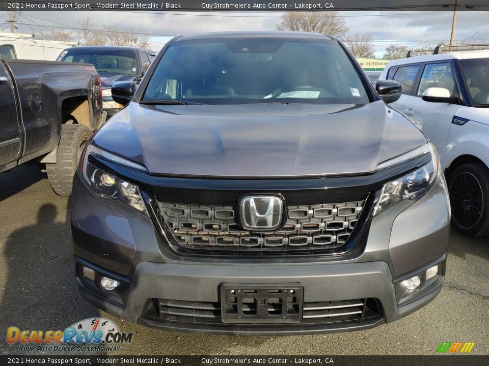 2021 Honda Passport Sport Modern Steel Metallic / Black Photo #2