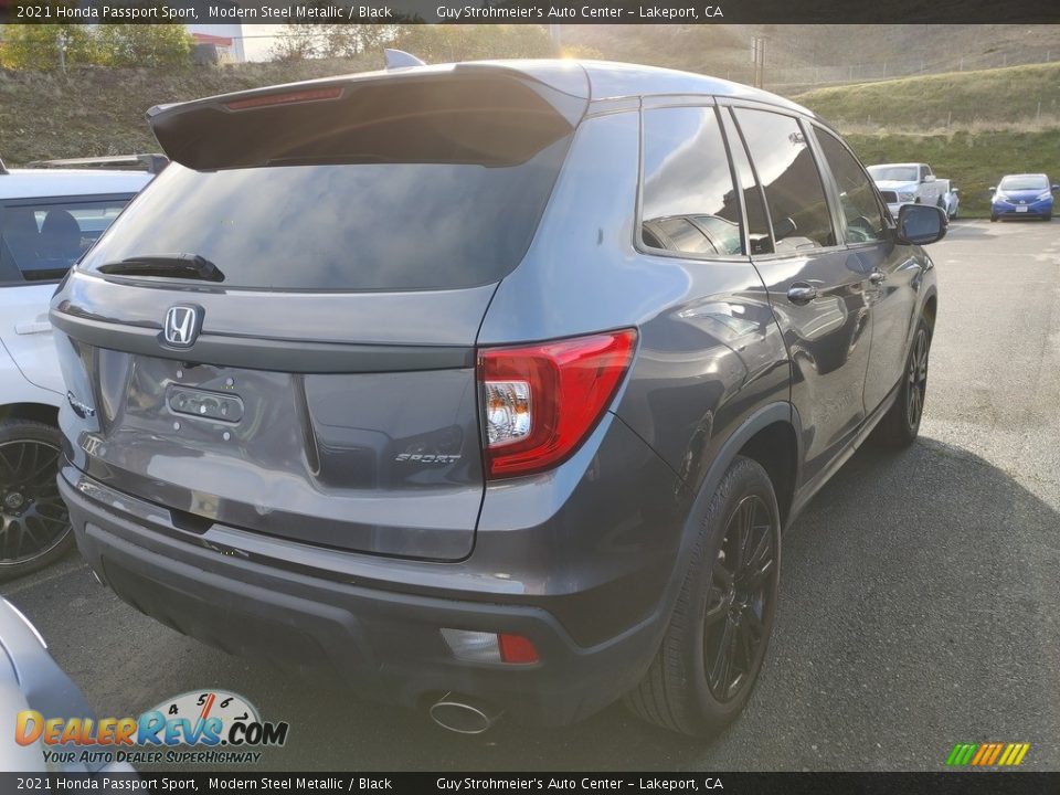 2021 Honda Passport Sport Modern Steel Metallic / Black Photo #4