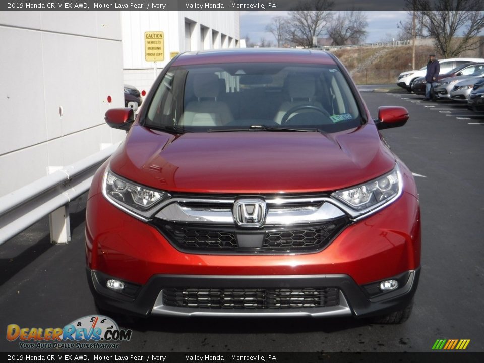 2019 Honda CR-V EX AWD Molten Lava Pearl / Ivory Photo #6