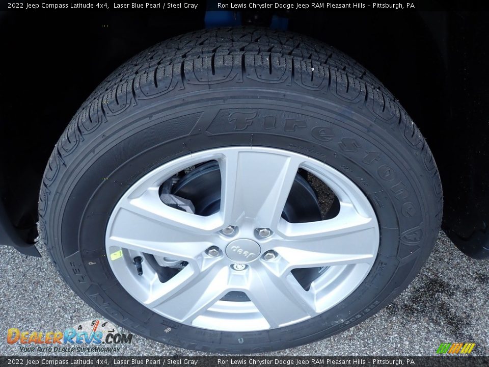 2022 Jeep Compass Latitude 4x4 Laser Blue Pearl / Steel Gray Photo #10