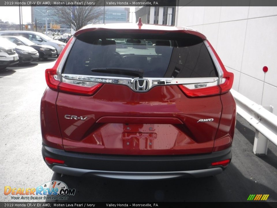 2019 Honda CR-V EX AWD Molten Lava Pearl / Ivory Photo #8