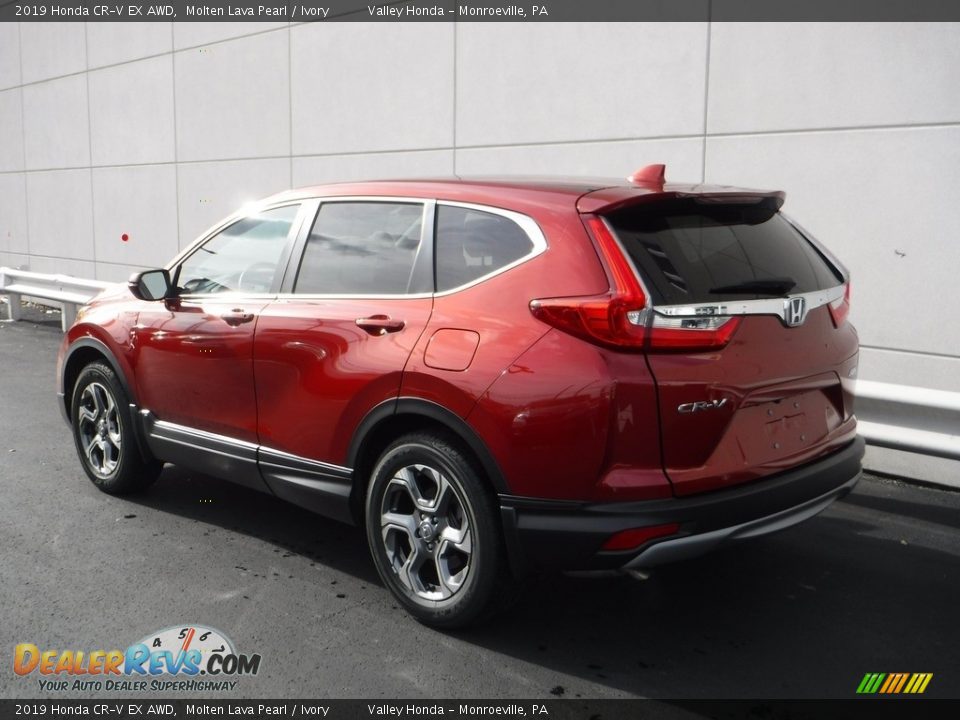 2019 Honda CR-V EX AWD Molten Lava Pearl / Ivory Photo #9