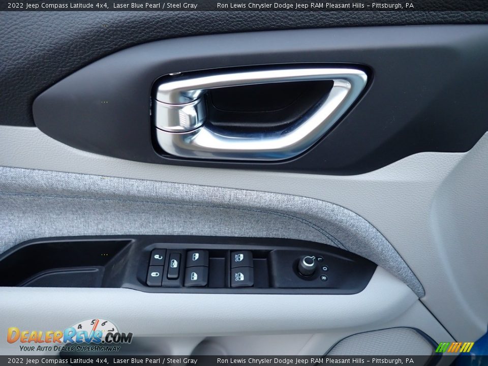 2022 Jeep Compass Latitude 4x4 Laser Blue Pearl / Steel Gray Photo #14