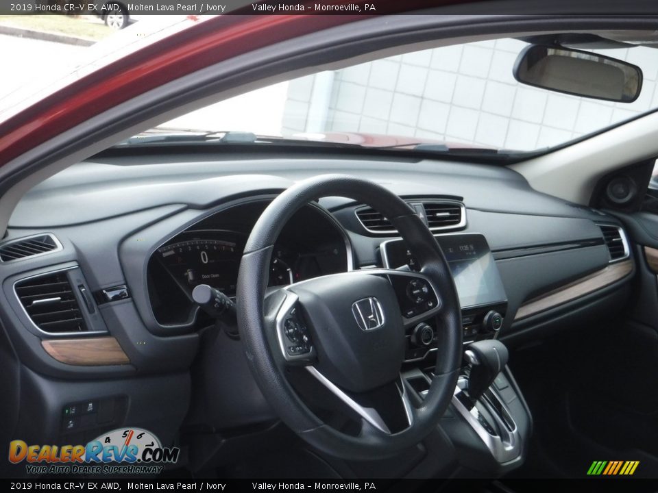2019 Honda CR-V EX AWD Molten Lava Pearl / Ivory Photo #13