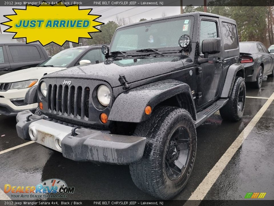 2012 Jeep Wrangler Sahara 4x4 Black / Black Photo #1