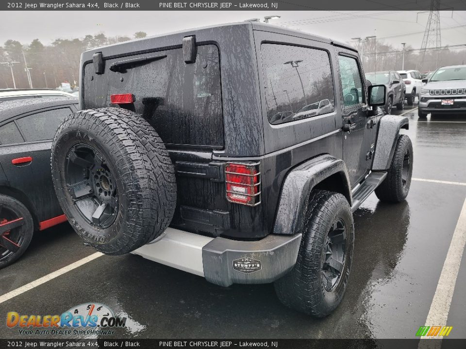 2012 Jeep Wrangler Sahara 4x4 Black / Black Photo #4