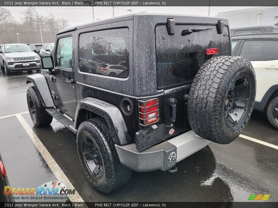 2012 Jeep Wrangler Sahara 4x4 Black / Black Photo #5