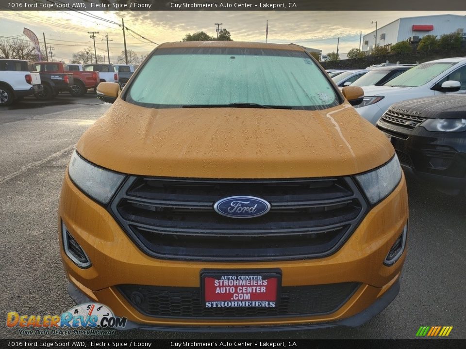 2016 Ford Edge Sport AWD Electric Spice / Ebony Photo #2