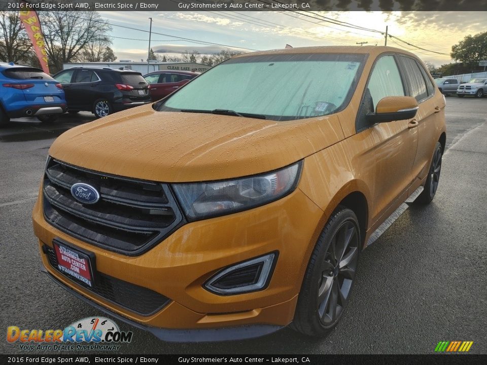 2016 Ford Edge Sport AWD Electric Spice / Ebony Photo #3