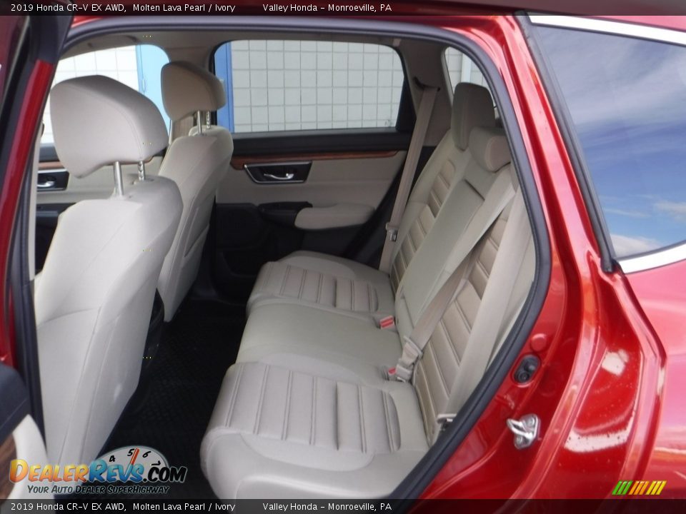 2019 Honda CR-V EX AWD Molten Lava Pearl / Ivory Photo #25