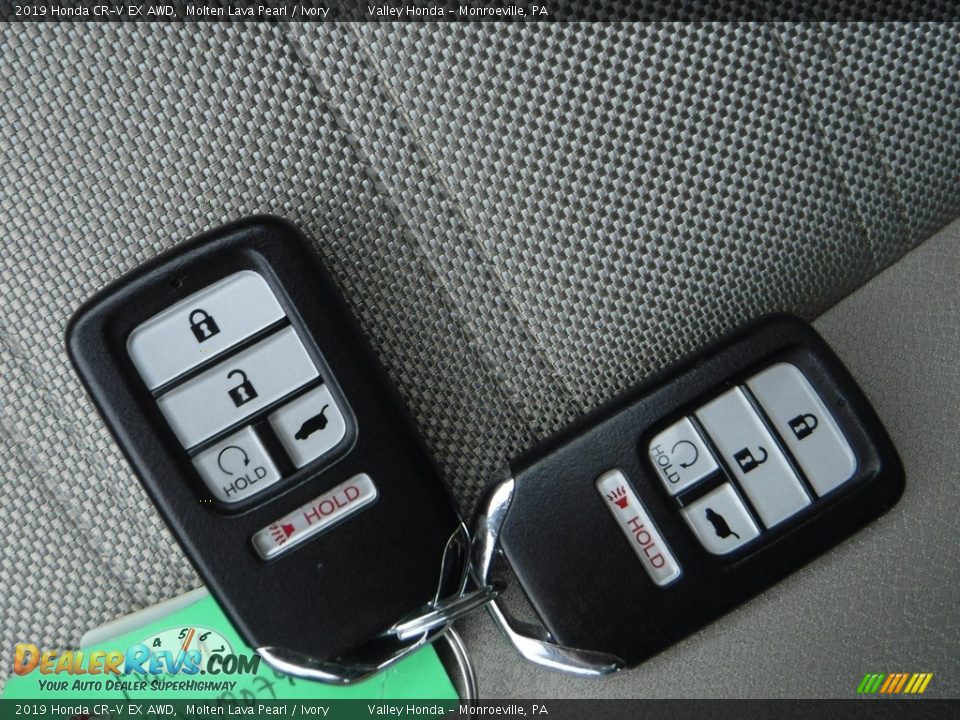 2019 Honda CR-V EX AWD Molten Lava Pearl / Ivory Photo #27