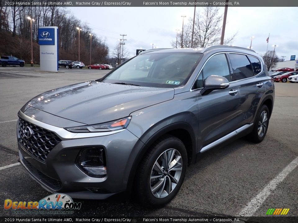 2019 Hyundai Santa Fe Ultimate AWD Machine Gray / Espresso/Gray Photo #1