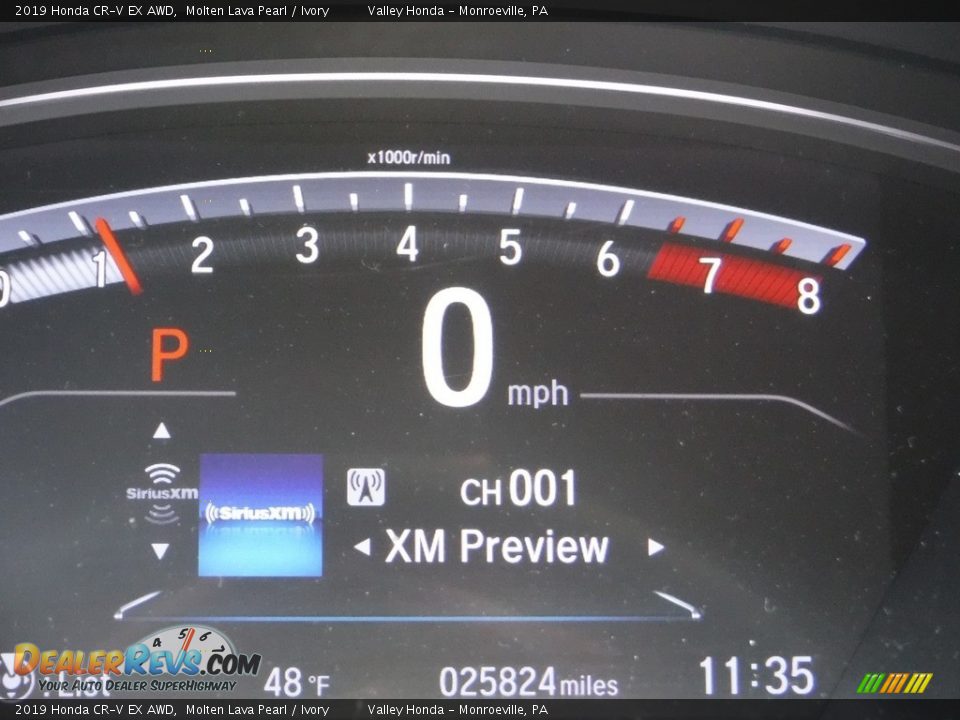 2019 Honda CR-V EX AWD Molten Lava Pearl / Ivory Photo #30