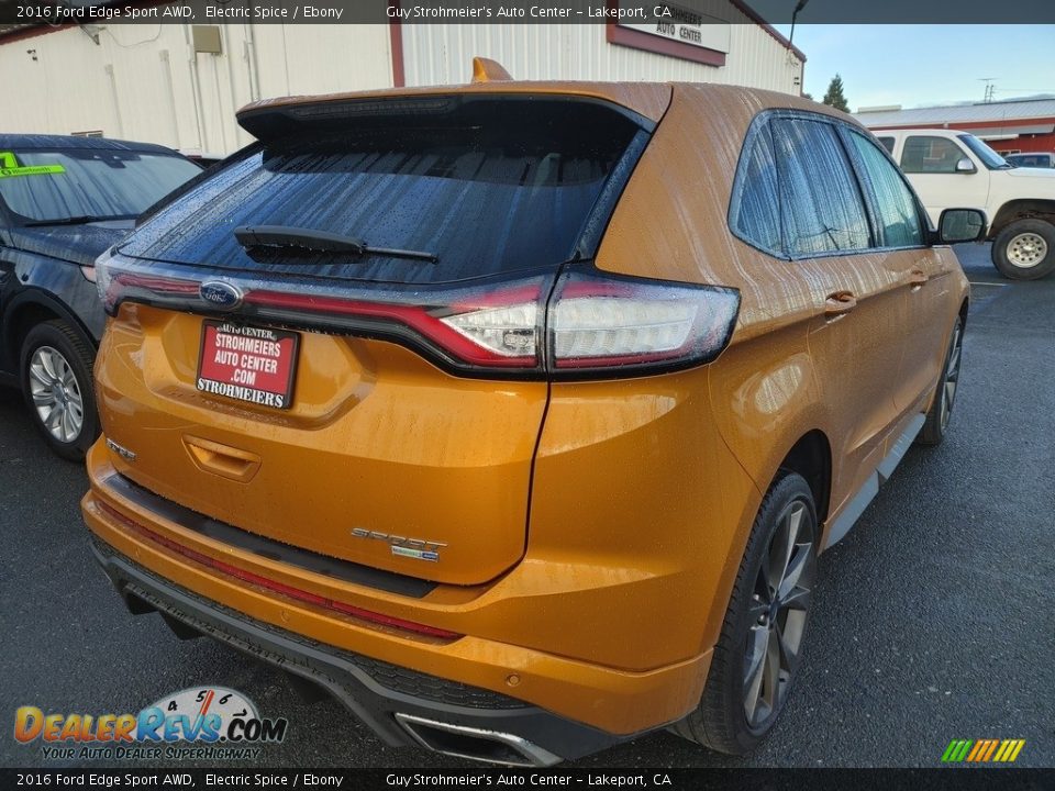 2016 Ford Edge Sport AWD Electric Spice / Ebony Photo #12