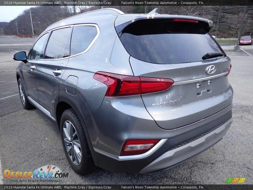 2019 Hyundai Santa Fe Ultimate AWD Machine Gray / Espresso/Gray Photo #2