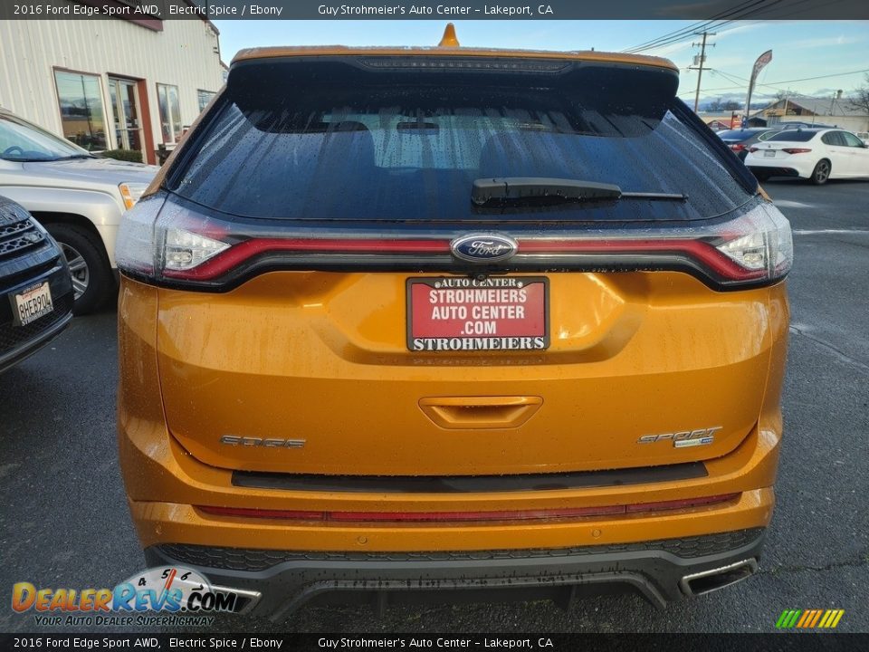 2016 Ford Edge Sport AWD Electric Spice / Ebony Photo #13