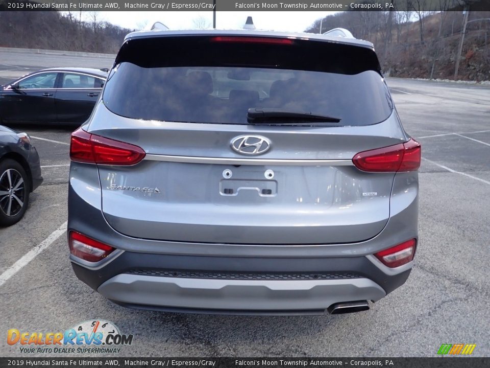 2019 Hyundai Santa Fe Ultimate AWD Machine Gray / Espresso/Gray Photo #3