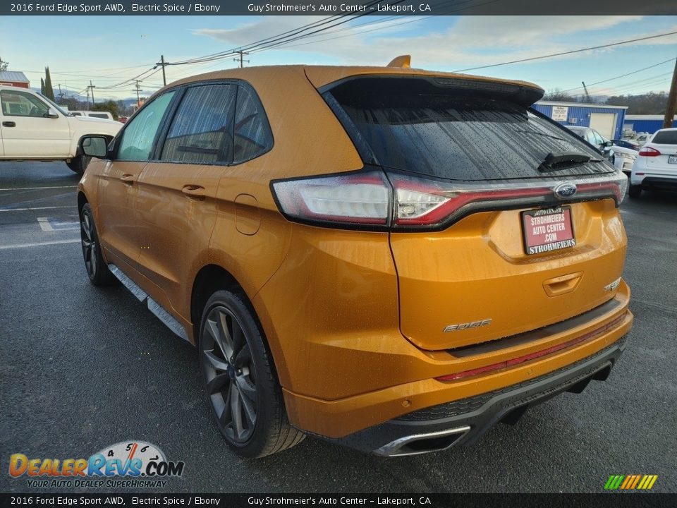 2016 Ford Edge Sport AWD Electric Spice / Ebony Photo #14