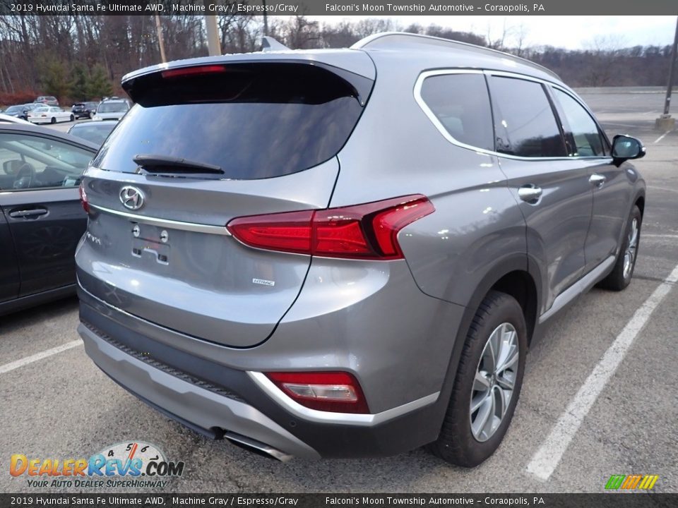 2019 Hyundai Santa Fe Ultimate AWD Machine Gray / Espresso/Gray Photo #4