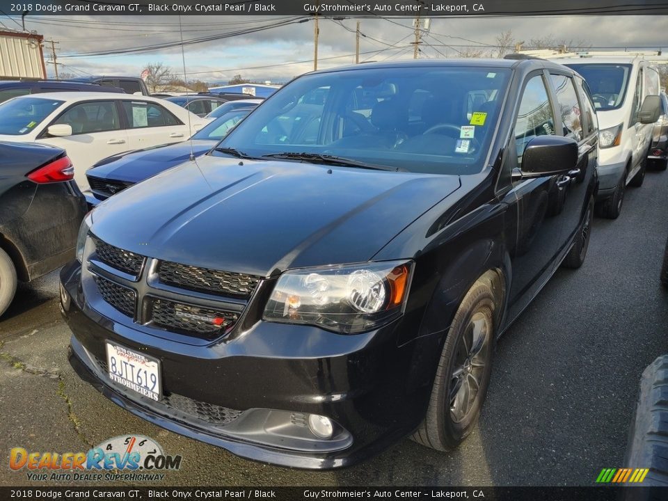 2018 Dodge Grand Caravan GT Black Onyx Crystal Pearl / Black Photo #3