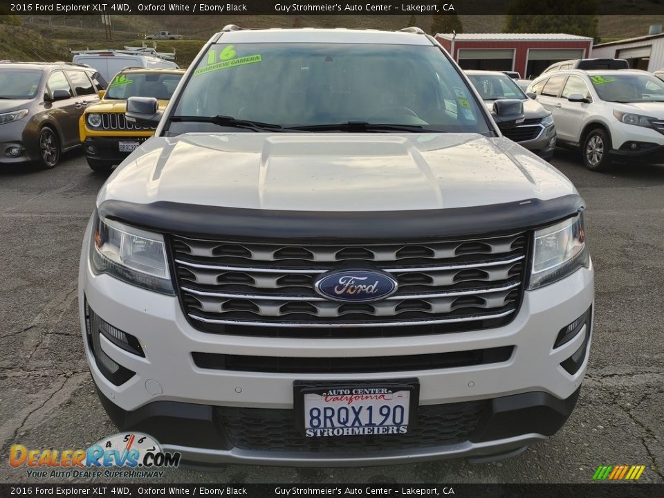 2016 Ford Explorer XLT 4WD Oxford White / Ebony Black Photo #2