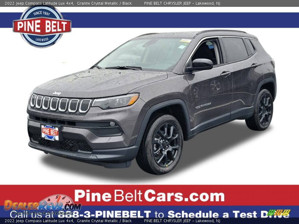 2022 Jeep Compass Latitude Lux 4x4 Granite Crystal Metallic / Black Photo #1