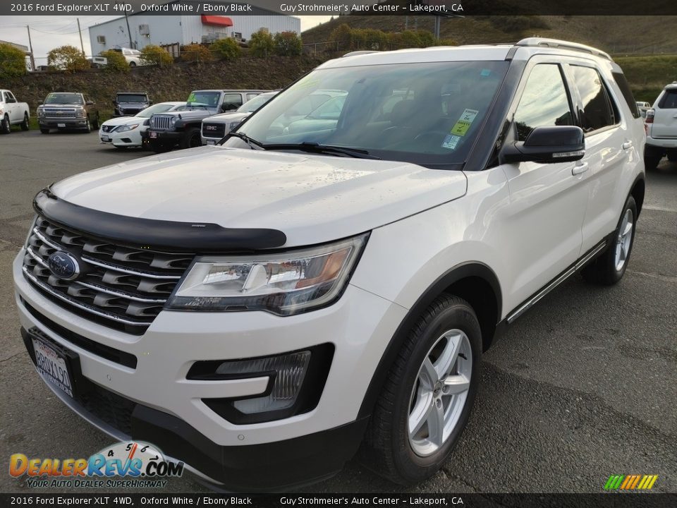 2016 Ford Explorer XLT 4WD Oxford White / Ebony Black Photo #3