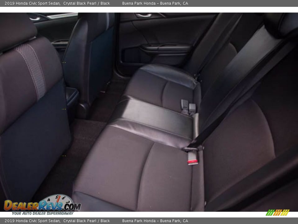 2019 Honda Civic Sport Sedan Crystal Black Pearl / Black Photo #4