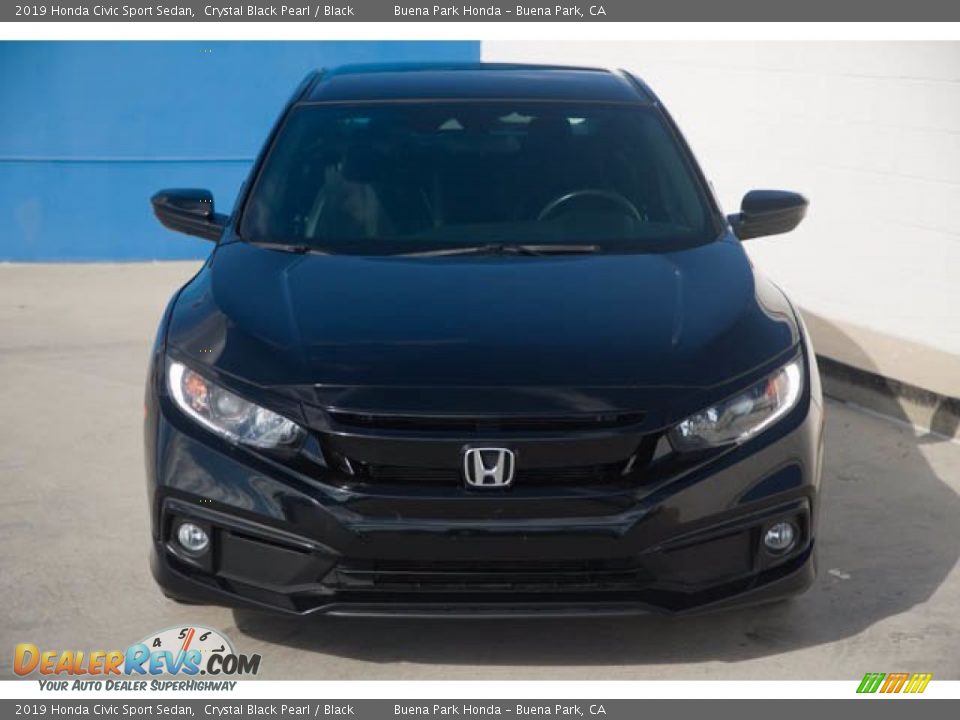 2019 Honda Civic Sport Sedan Crystal Black Pearl / Black Photo #7