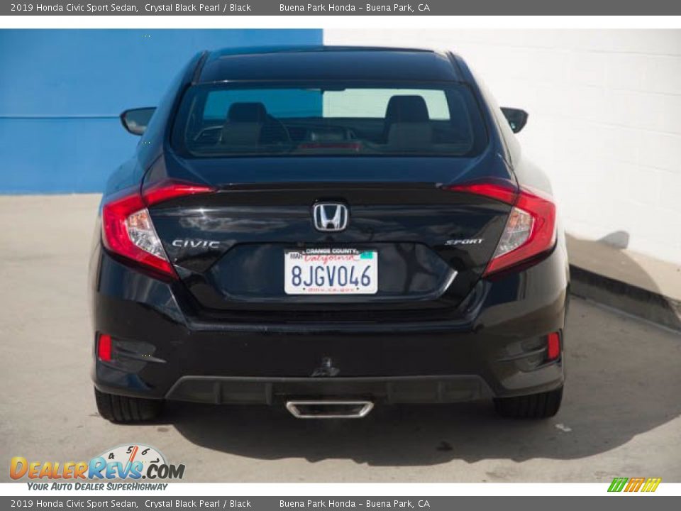 2019 Honda Civic Sport Sedan Crystal Black Pearl / Black Photo #9