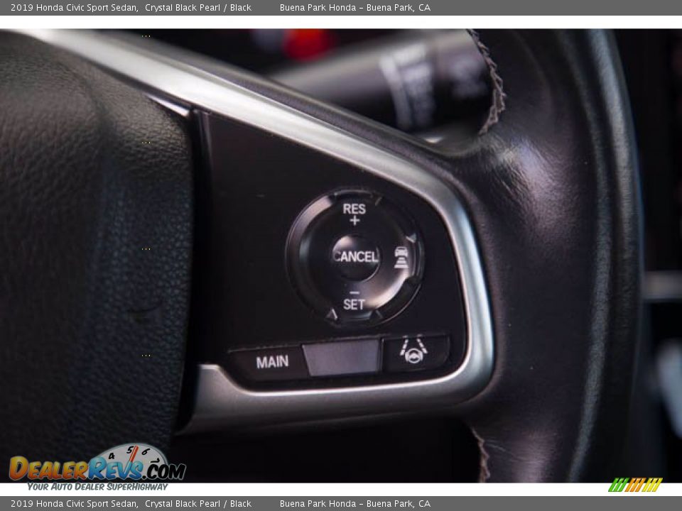2019 Honda Civic Sport Sedan Crystal Black Pearl / Black Photo #15